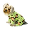 Petpath Silly Monkey Fleece Turtleneck Pajamas Lime Extra Small PE784623